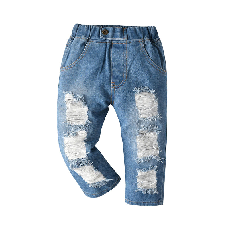 Baby Kid Boys Ripped Jeans Wholesale 22052688