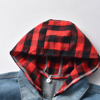Load image into Gallery viewer, Baby Kid Boys Checked Ripped Jackets Outwears Wholesale 22052693
