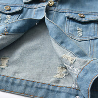 Load image into Gallery viewer, Baby Kid Boys Checked Ripped Jackets Outwears Wholesale 22052693
