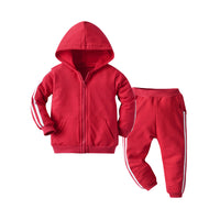 Load image into Gallery viewer, 2 Pieces Set Baby Kid Unisex Sports Color-blocking Jackets Outwears And Pants Wholesale 22052695
