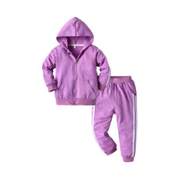 Load image into Gallery viewer, 2 Pieces Set Baby Kid Unisex Sports Color-blocking Jackets Outwears And Pants Wholesale 22052695

