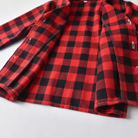 Load image into Gallery viewer, 2 Pieces Set Baby Kid Unisex Checked Shirts And Pants Sleepwears Wholesale 22052696
