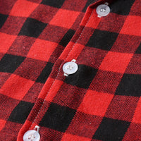 Load image into Gallery viewer, 2 Pieces Set Baby Kid Unisex Checked Shirts And Pants Sleepwears Wholesale 22052696
