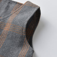 Load image into Gallery viewer, 3 Pieces Set Baby Kid Boys Dressy Solid Color Shirts Checked Vests Waistcoats And Pants Wholesale 22052697
