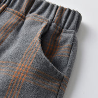 Load image into Gallery viewer, 3 Pieces Set Baby Kid Boys Dressy Solid Color Shirts Checked Vests Waistcoats And Pants Wholesale 22052697
