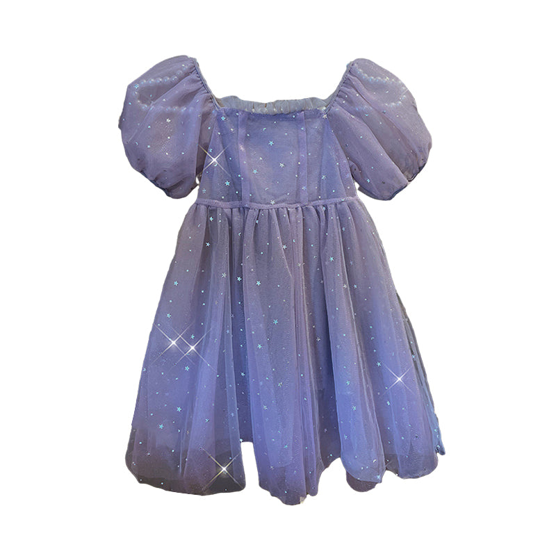 Kid Girls Star Dresses Wholesale 220530120