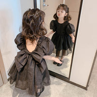Load image into Gallery viewer, Baby Kid Girls Solid Color Bow Dresses Wholesale 220530129
