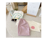 Load image into Gallery viewer, 2 Pieces Set Baby Kid Girls Expression T-Shirts And Checked Pants Wholesale 220530147
