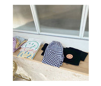 Load image into Gallery viewer, 2 Pieces Set Baby Kid Girls Expression T-Shirts And Checked Pants Wholesale 220530147
