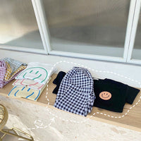 Load image into Gallery viewer, 2 Pieces Set Baby Kid Girls Expression T-Shirts And Checked Pants Wholesale 220530147
