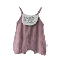 Load image into Gallery viewer, Baby Girls Flower Animals Embroidered Rompers Wholesale 220530180
