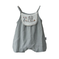 Load image into Gallery viewer, Baby Girls Flower Animals Embroidered Rompers Wholesale 220530180
