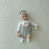 Load image into Gallery viewer, Baby Girls Flower Animals Embroidered Rompers Wholesale 220530180
