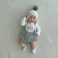 Load image into Gallery viewer, Baby Girls Flower Animals Embroidered Rompers Wholesale 220530180
