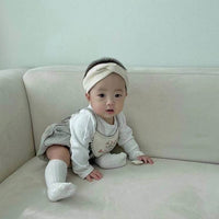 Load image into Gallery viewer, Baby Girls Flower Animals Embroidered Rompers Wholesale 220530180
