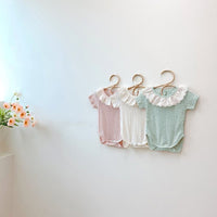 Load image into Gallery viewer, Baby Girls Color-blocking Rompers Wholesale 220530183
