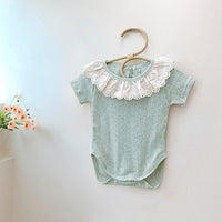 Load image into Gallery viewer, Baby Girls Color-blocking Rompers Wholesale 220530183
