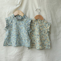 Load image into Gallery viewer, Baby Kid Girls Flower Print Tank Tops Wholesale 220530190
