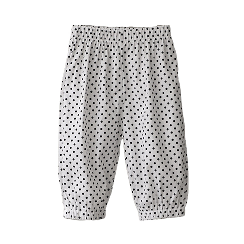Baby Kid Girls Flower Fruit Polka dots Checked Print Pants Wholesale 220530196