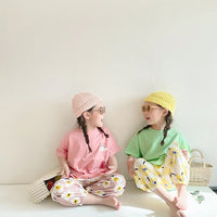 Load image into Gallery viewer, Baby Kid Girls Flower Fruit Polka dots Checked Print Pants Wholesale 220530196

