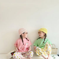 Load image into Gallery viewer, Baby Kid Girls Flower Fruit Polka dots Checked Print Pants Wholesale 220530196
