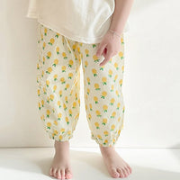 Load image into Gallery viewer, Baby Kid Girls Flower Fruit Polka dots Checked Print Pants Wholesale 220530196
