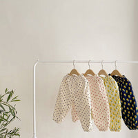 Load image into Gallery viewer, Baby Kid Girls Flower Fruit Polka dots Checked Print Pants Wholesale 220530196
