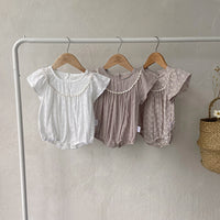 Load image into Gallery viewer, Baby Girls Embroidered Rompers Wholesale 220530198
