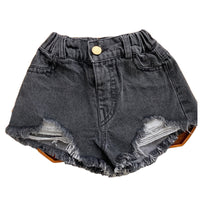 Load image into Gallery viewer, Baby Kid Girls Solid Color Ripped Shorts Wholesale 220530212
