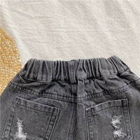Load image into Gallery viewer, Baby Kid Girls Solid Color Ripped Shorts Wholesale 220530212
