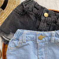 Load image into Gallery viewer, Baby Kid Girls Solid Color Ripped Shorts Wholesale 220530212
