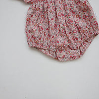 Load image into Gallery viewer, Baby Girls Flower Embroidered Print Rompers Wholesale 220530233
