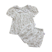 Load image into Gallery viewer, 2 Pieces Set Baby Kid Girls Flower Print Tops And Shorts Wholesale 220530248
