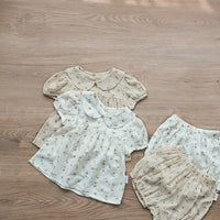 Load image into Gallery viewer, 2 Pieces Set Baby Kid Girls Flower Print Tops And Shorts Wholesale 220530248
