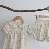 Load image into Gallery viewer, 2 Pieces Set Baby Kid Girls Flower Print Tops And Shorts Wholesale 220530248
