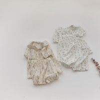 Load image into Gallery viewer, 2 Pieces Set Baby Kid Girls Flower Print Tops And Shorts Wholesale 220530248
