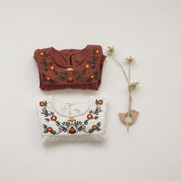 Load image into Gallery viewer, Baby Girls Embroidered Rompers Wholesale 220530251
