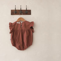 Load image into Gallery viewer, Baby Girls Embroidered Rompers Wholesale 220530251
