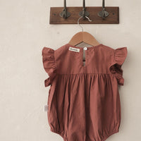 Load image into Gallery viewer, Baby Girls Embroidered Rompers Wholesale 220530251
