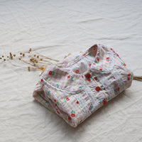 Load image into Gallery viewer, Baby Girls Flower Checked Lace Print Rompers Wholesale 220530281
