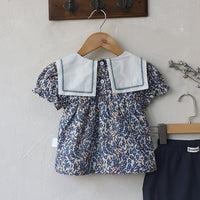 Load image into Gallery viewer, 2 Pieces Set Baby Kid Girls Flower Print Tops And Shorts Wholesale 220530290
