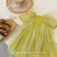 Load image into Gallery viewer, Baby Kid Girls Solid Color Dresses Wholesale 220530317

