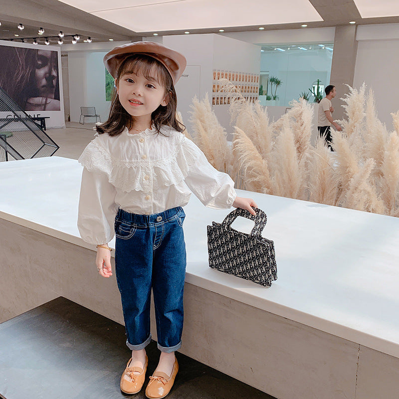 Baby Kid Girls Solid Color Pants Jeans Wholesale 22053033