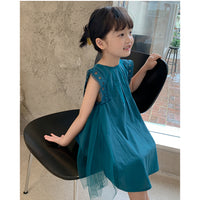 Load image into Gallery viewer, Kid Girls Solid Color Dresses Wholesale 220530342
