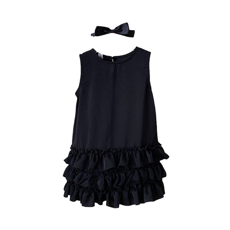 Kid Girls Solid Color Dresses Wholesale 220530352