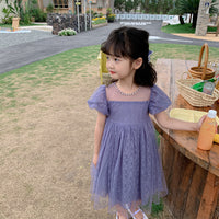 Load image into Gallery viewer, Baby Kid Girls Solid Color Bow Dresses Wholesale 220530366
