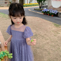 Load image into Gallery viewer, Baby Kid Girls Solid Color Bow Dresses Wholesale 220530366
