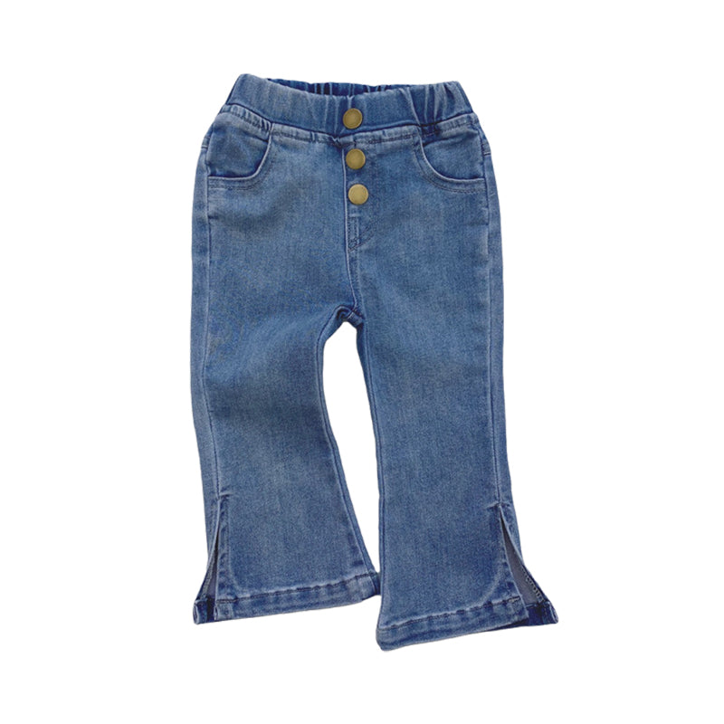 Baby Kid Girls Solid Color Pants Jeans Wholesale 22053037