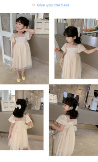 Load image into Gallery viewer, Kid Girls Bow Dresses Wholesale 220530399
