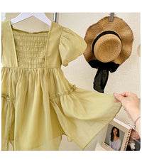Load image into Gallery viewer, Baby Kid Girls Solid Color Bow Dresses Wholesale 220530407

